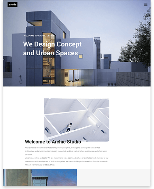 Arkitektstudie, ren og hurtig - website af HoneyBadger