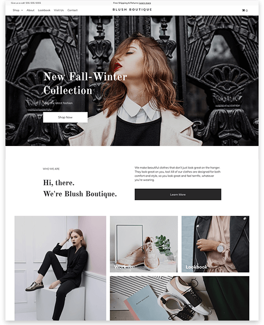 Fashion-detail, fuldt responsiv - website af HoneyBadger